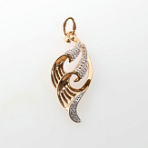 Подвеска золото 585, общий вес - 2.08 г, чистый вес - 1.7 г