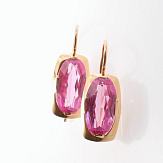 Серьга золото 583, общий вес - 2.75 г, чистый вес - 1.328 г