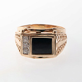 Кольцо золото 585, общий вес - 3.61 г, чистый вес - 3.191 г