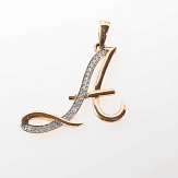 Подвеска золото 585, общий вес - 1.46 г, чистый вес - 1.24 г