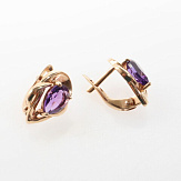 Серьга золото 585, общий вес - 1.13 г, чистый вес - 0.934 г