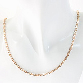 Цепь золото 585, общий вес - 16.53 г, чистый вес - 16.53 г, 55.5 см