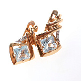 Серьга золото 585, общий вес - 1.46 г, чистый вес - 1.191 г